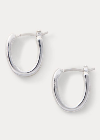 Ralph Lauren Oval Hoop Øreringe Dame Danmark (RHVFG6249)